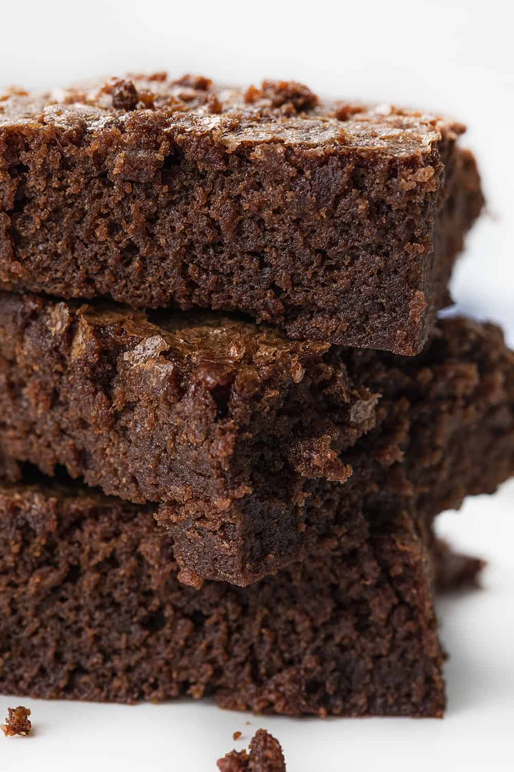 Sourdough Brownies Stacked Three High